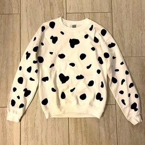 Dalmatian // Cow Print Sweatshirt — great for Halloween!